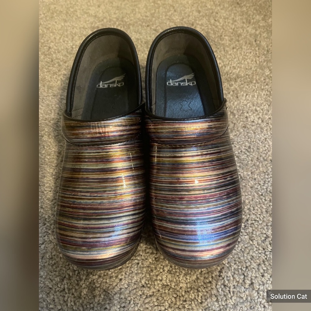 Dansko multi color clogs size 37 (US 6.5-7)